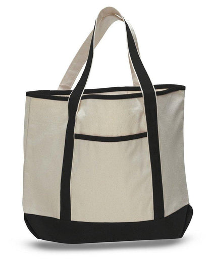 Large City Shopper Bag in Canvas Fabric